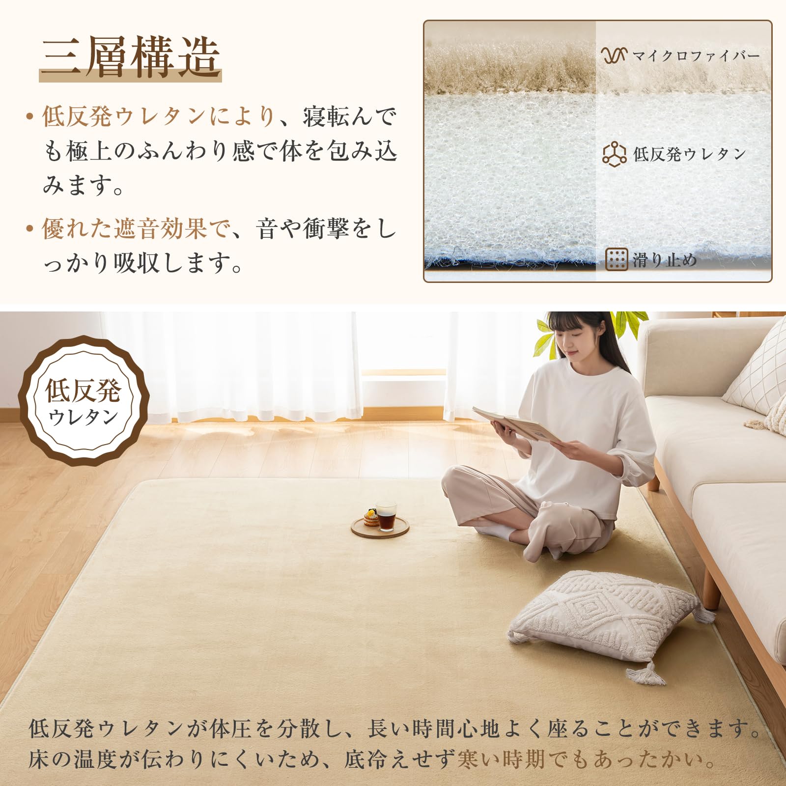 【数量限定】Softime カーペット ラグ 低反発 ラグマット 厚手 15mm Amazon | Softime カーペット ラグ 低反発 ラグマット 厚手 15mm 絨毯